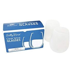 Sillyvine Silicone wine glass set of 4